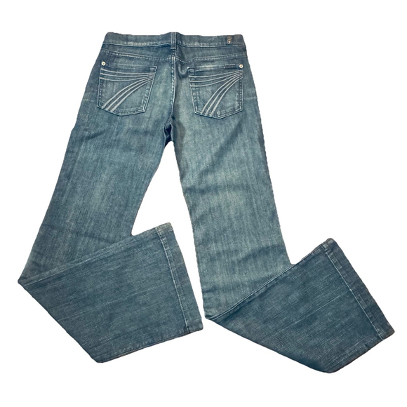 7 For All Mankind Blue Skinny Jeans - Picture 1 of 13